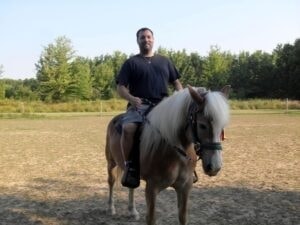 James R. Baird on horseback — Avon Lake Ohio