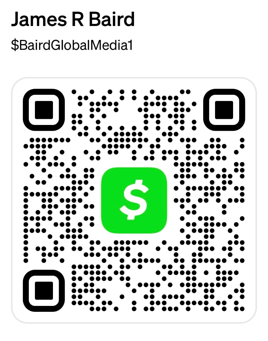 Cash App QR code — $BairdGlobalMedia1