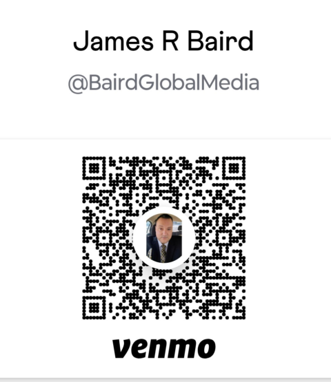 Venmo QR code — @BairdGlobalMedia
